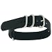 Watch Band Nylon One Piece NATO Military Sport Black Stainless Buckle 18 millimeter