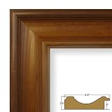 3x14 Georgian Pecan 2.5" Wide Complete Custom Real Wood Picture Frame / Poster Frame (80614100)