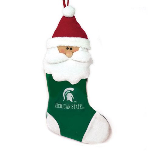 Michigan State Spartans NCAA Santa Holiday Stocking (22)