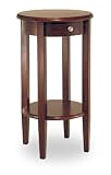 Winsome Round Side Table Antique Walnut