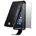 SONY ERICSSON XPERIA X10 LEATHER FLIP CASE - BLACK, WITH SCREEN PROTECTOR PART OF THE QUBITS ACCESSORIES RANGE