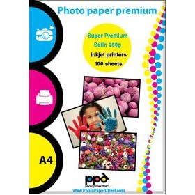 A4 Inkjet Photo Paper Satin - Microporous Super Premium - 280gsm x 100 sheets
