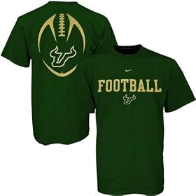 Nike South Florida Bulls Green Youth Team Issue T-shirt