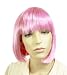 12 Sassy Pink Straight Bottom Synthetic Wig