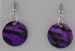 Violet Tiger Stripe Earrings