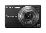 picture of Sony CyberShot W130 Digital Camera - Black (8.1MP, 4x Optical Zoom) 2.5" LCD