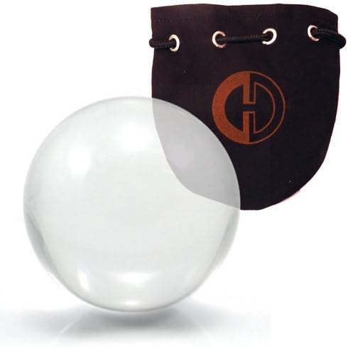 Cascade Juggling 60mm Acrylic Contact Juggling Ball With Fleece Lined Bag - Crystal Ball Manipulation - Small Contact Juggling Ball