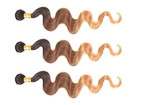 Fashon 3bundles 100% Unprocessed Brazilian 1b/33#/27# Ombre Human Hair Body Wave 12' Fashon 3bundles 100% Unprocessed Brazilian 1b/33#/27# Ombre Human Hair Body Wave 12'