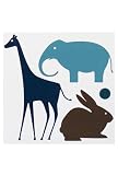 Dwell Gio Giraffe Wall Art-Aqua