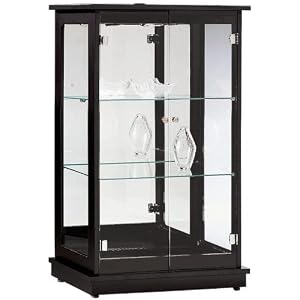 Addison Floor Curio, 38H, BLACK