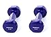 Gymenist Set of 2 Vinyl Coated Dumbbells, (Choose a Pair of 1lb, 2lb, 3lb, 4lb, 5lb 6lb, 8lb, 10lb, 12lb) (6 LB)