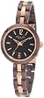 Kenneth Cole New York Womens KC4765 Classic Brown Rose Gold Diamond Bezel Round Watch