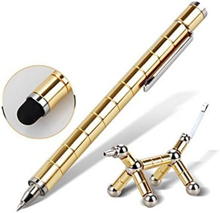 LETO City Modular Magnetic Pen Magic Creative Gift Universal Metal Stylus Touch Pen for iPhone iPad Samsung (Gold)