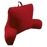 Arlee Micro Suede 27 x 14 Bedrest Cushion Color - Barn Red