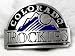 Colorado Rockies Enamel Pewter Buckle, MLB Baseball Buckle