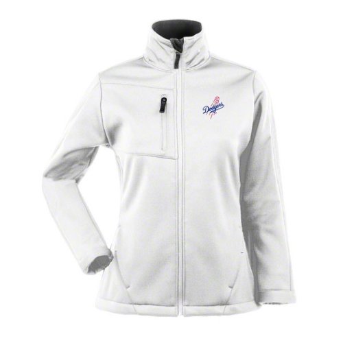 Los Angeles Dodgers Women's White Traverse Bonded Soft Shell Jacket