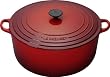 Le Creuset Enameled Cast-Iron 13-1/4-Quart Round French Oven, Red