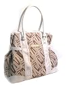Versace Large Tan & White Handbag