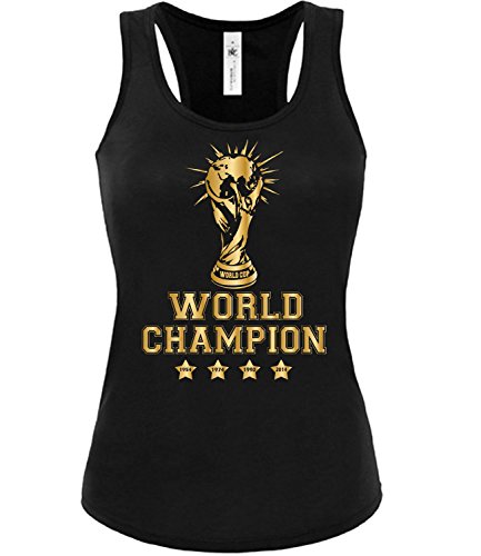 WORLD CHAMPION FANSHIRT GOLD EDITION DEUTSCHLAND FUSSBALL WM 2014 4319(TT-F-SW) Gr. M