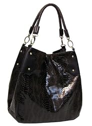 Designer Style Bucket Tote - Brown