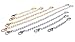 Cocorina Necklace Extenders 6 or 8 Pack of Gold & Silver Tone Lobster Clasp Extensions for Necklaces and Bracelets
