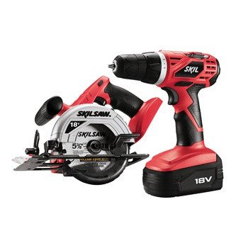 Factory-Reconditioned Skil 2860-10-RT 18V Cordless 3/8 in. Drill Driver and Skilsaw Combo Kit