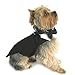 DOGGIE DESIGN Dog Tuxedo w/Formal Tails- Black, XL (Chest 21-26
