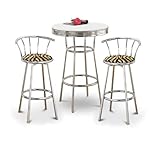 Chrome Bar Table & 2 Chrome 29