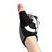 BOODUN Unisex Cycling Gloves, Black & White, Large