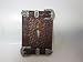 Single Light Switch Cover, Western Decor, Woven Leather with Silver Belt Buckles