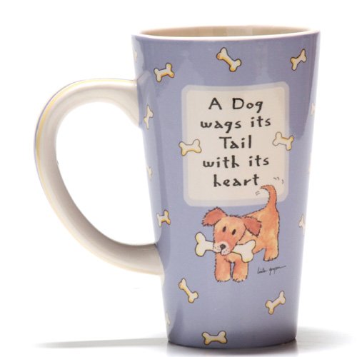 Tumbleweed Pottery 'A Dog Wags Its Tail with Its Heart' Pet Ceramic Coffee Mug