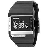 Diesel Black Polyurethane Chronograph Black Dial Men's Watch #DZ7130