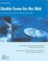 Usable Forms for the Web