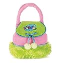 Webkinz Pink And Green Purse / Plush Pet Carrier