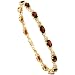 418yCW6L4XL. SL75  14k Gold Alternating Swirl Oval Link 7 Tennis