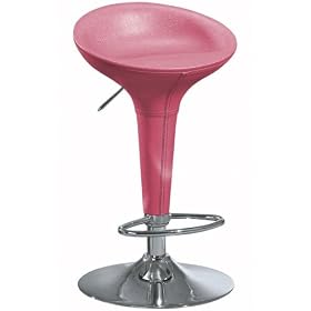 Click here to buy Ventura Leather Backless Stool 35hx15.75w Pink by Home Decorators Collection.
