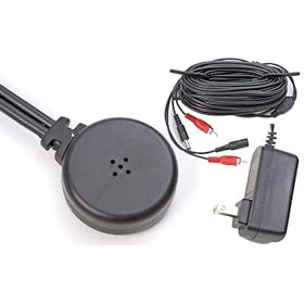 Q-See QSPMIC Powered Microphone with Power Supply and Cable