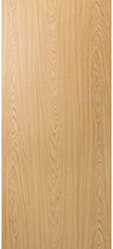 24 x 80" 1-3/8" Thick Flush Driftwood Oak Hollow Core Slab Door
