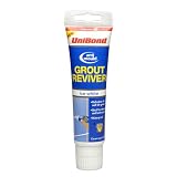 UniBond Anti-Mould Grout Reviver for Floors and Walls Tube and Sponge 125ml - Ice White