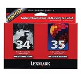 Genuine NEW Lexmark 18C0535 #34/#35 High Yield Ink Combo Pack