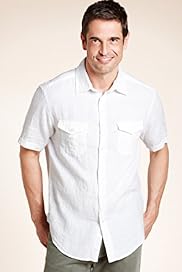 Blue Harbour Pure Linen Military Shirt