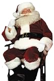 Crimson Imperial Plush Adult Santa Claus Suit Standard Size