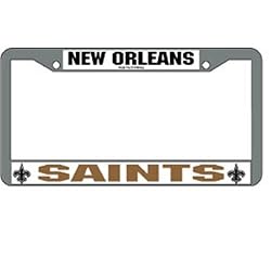 New Orleans Saints NFL Chrome License Plate Frame by Rico Industries
