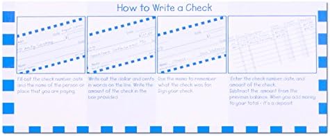 Play Checks -- 33 Piece Pretend Checkbook Learning Set ("My First Checkbook")