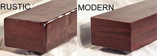 Rustic or Modern Walnut Fireplace Mantel Mantle Floating Shelf Made to Size