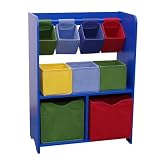 Nice Home 9-Bin Storage Cabinet - Blue