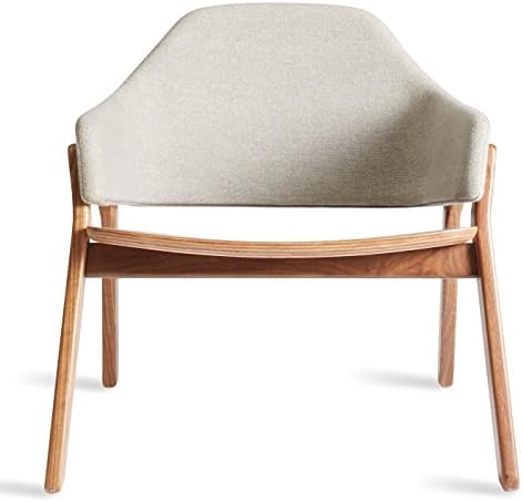 Blu Dot Clutch Lounge Chair, Edwards Light Grey / Walnut