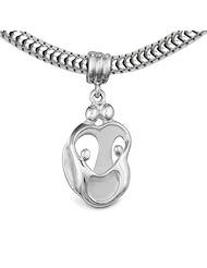 Loving Family® Sterling Silver Heart Charm Parents and 2 Children - Fits Pandora European Charm Bracelets