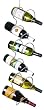 Oenophilia 6-Bottle Climbing Tendril Hanging Wine Rack, Chrome