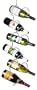 Oenophilia 6-Bottle Climbing Tendril Hanging Wine Rack, Chrome
